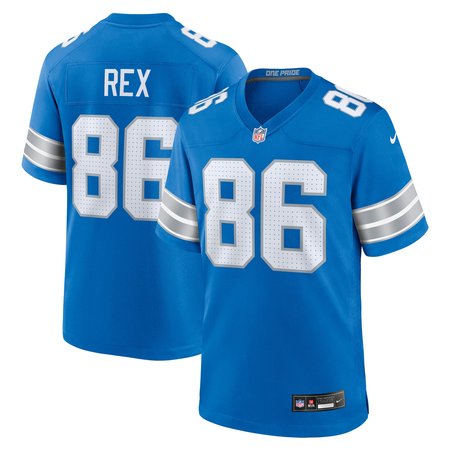 Men's Detroit Lions Isaac Rex Blue Game Jersey