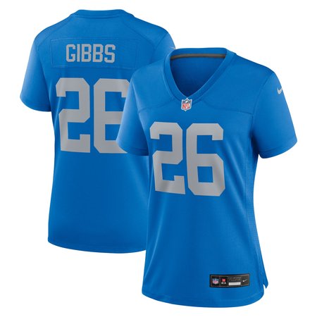 Women's Detroit Lions #26 Jahmyr Gibbs Blue Alternate Game Jersey