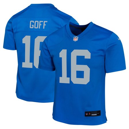 Youth Detroit Lions #16 Jared Goff   Blue Alternate Game Jersey