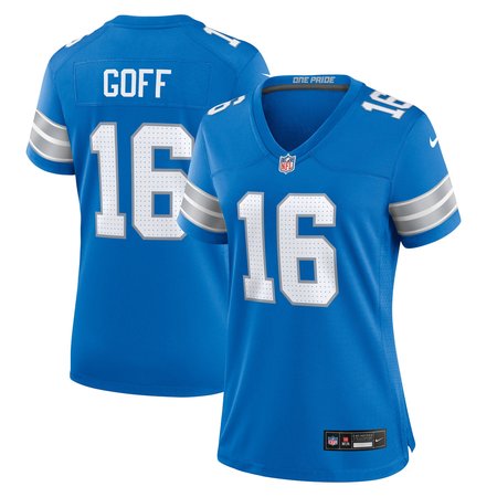 Women's Detroit Lions #16 Jared Goff Blue Game Jersey