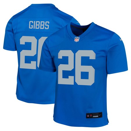 Youth Detroit Lions #26 Jahmyr Gibbs   Blue Alternate Game Jersey