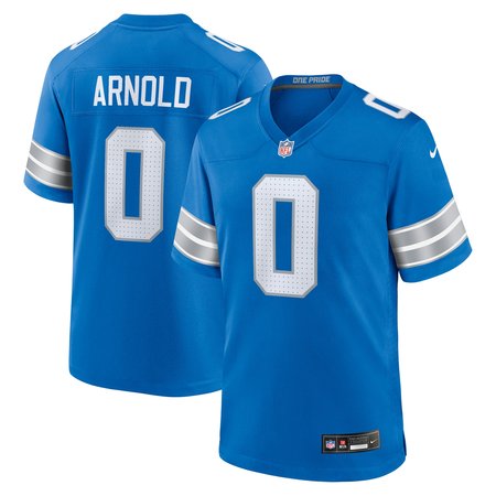 Men's Detroit Lions Terrion Arnold Nike Blue 2024 NFL Draft First Round Pick Player Game Jersey