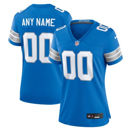 Women's Detroit Lions Nike Blue Custom Game Jersey