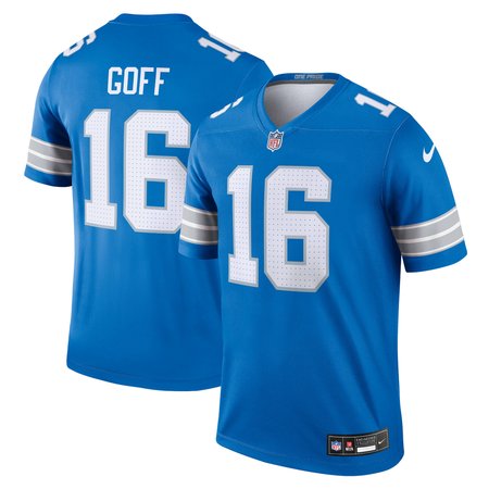 Men's Detroit Lions #16 Jared Goff Blue Legend Jersey