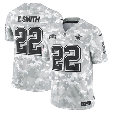 Men's Dallas Cowboys Emmitt Smith Arctic Camo 2024 Salute to Service Retired Player Limited Jersey