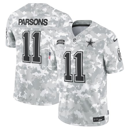 Men's Dallas Cowboys Micah Parsons Arctic Camo 2024 Salute to Service Limited Jersey