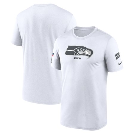 Men's Seattle Seahawks Nike White 2024 Salute To Service Legend Performance T-Shirt