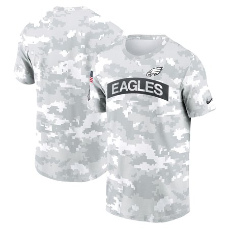 Men's Philadelphia Eagles White 2024 Salute To Service Big & Tall Performance T-Shirt