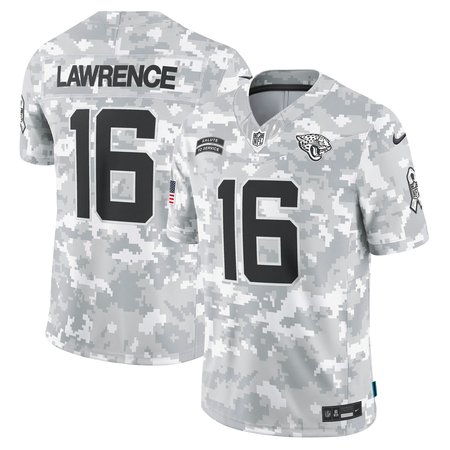 Men's Jacksonville Jaguars Trevor Lawrence Arctic Camo 2024 Salute to Service Limited Jersey