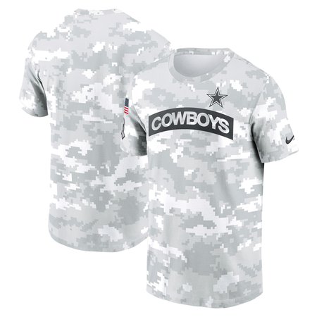 Men's Dallas Cowboys White 2024 Salute To Service Big & Tall Performance T-Shirt