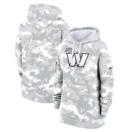 Women's Washington Commanders Arctic Camo 2024 Salute To Service Club Fleece Pullover Hoodie