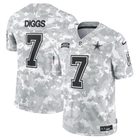 Men's Dallas Cowboys Trevon Diggs Arctic Camo 2024 Salute to Service Limited Jersey