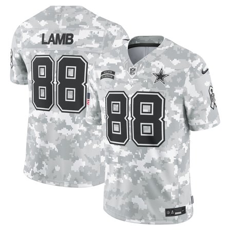 Men's Dallas Cowboys CeeDee Lamb Arctic Camo 2024 Salute to Service Limited Jersey