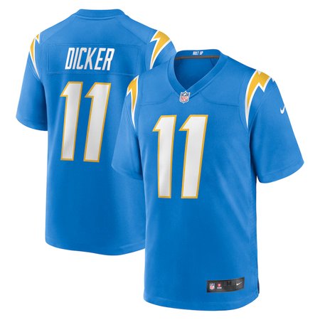 Men's Los Angeles Chargers Cameron Dicker Powder Blue Game Jersey