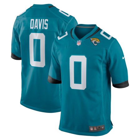 Men's Jacksonville Jaguars Gabe Davis Teal Team Game Player Jersey