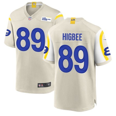 Men's Los Angeles Rams Tyler Higbee Bone Game Player Jersey