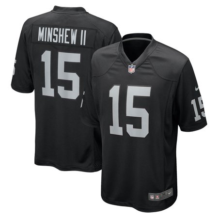 Men's Gardner Minshew II Black Las Vegas Raiders Team Game Jersey