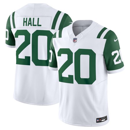 Men's New York Jets Breece Hall White Classic Alternate Vapor F.U.S.E. Limited Jersey