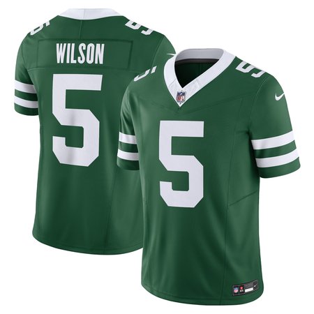 Men's New York Jets Garrett Wilson Legacy Green Vapor F.U.S.E. Limited Jersey