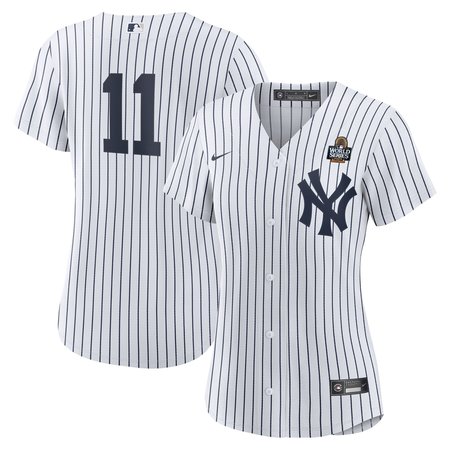 Women's New York Yankees #11 Anthony Volpe White 2024 World Series Home Replica Player Jersey