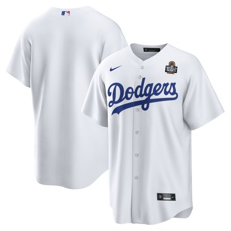 Men's Los Angeles Dodgers White 2024 World Series Big & Tall Replica Jersey