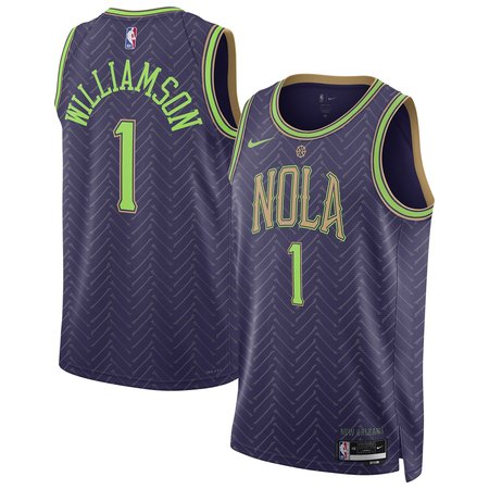 Unisex New Orleans Pelicans Zion Williamson Purple 2024/25 Swingman Player Jersey - City Edition