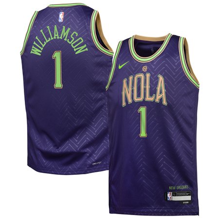 Youth New Orleans Pelicans Zion Williamson Purple 2024/25 Swingman Player Jersey - City Edition