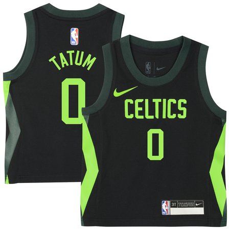 Toddler Boston Celtics Jayson Tatum Black 2024/25 Swingman Player Jersey - City Edition