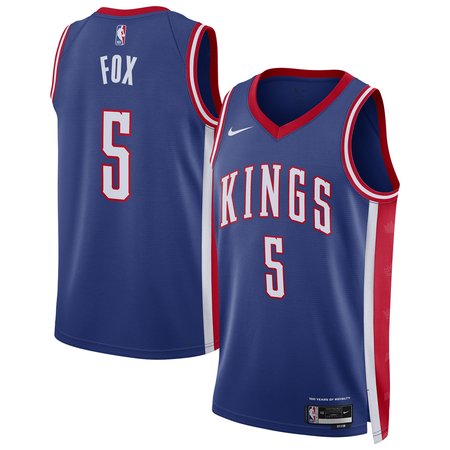 Unisex Sacramento Kings De'Aaron Fox Nike Blue 2024/25 Swingman Player Jersey - City Edition