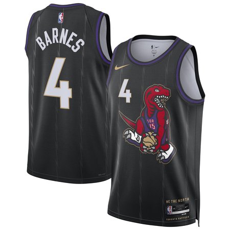 Unisex Toronto Raptors Scottie Barnes Black 2024/25 Swingman Player Jersey - City Edition