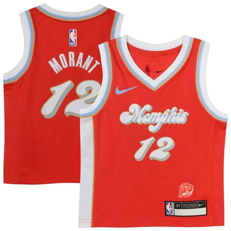 Toddler Memphis Grizzlies Ja Morant Red 2024/25 Swingman Player Jersey - City Edition