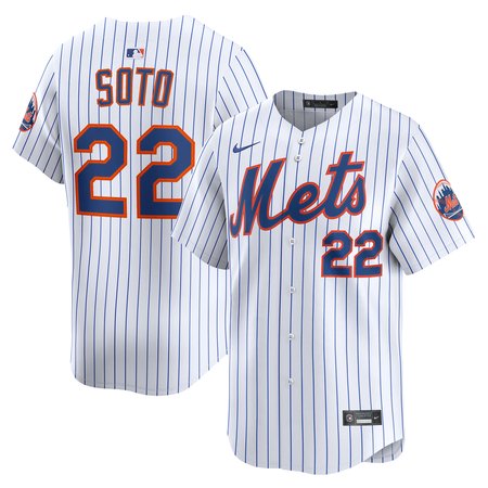 Men's New York Mets #22 Juan Soto White Home Limited Player Jersey