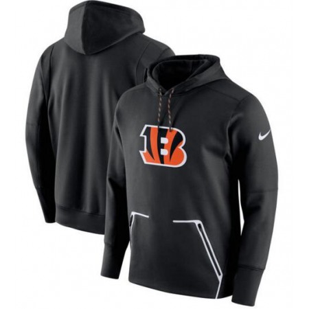 Men's Cincinnati Bengals Black Champ Drive Vapor Speed Pullover Hoodie