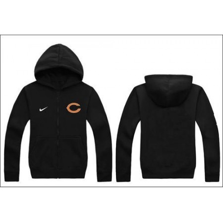 Chicago Bears Authentic Logo Hoodie Black