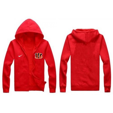 Nike Cincinnati Bengals Authentic Logo Hoodie Red