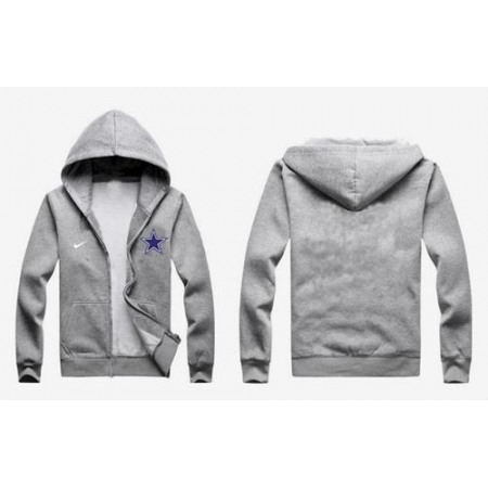 Dallas Cowboys Authentic Logo Hoodie Grey