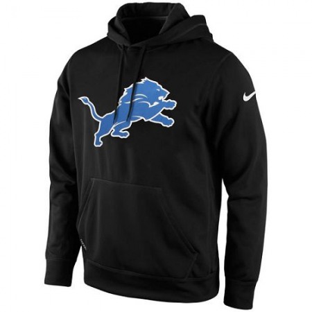 Men's Detroit Lions Nike Black KO Logo Essential Hoodie