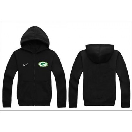 Green Bay Packers Authentic Logo Hoodie Black