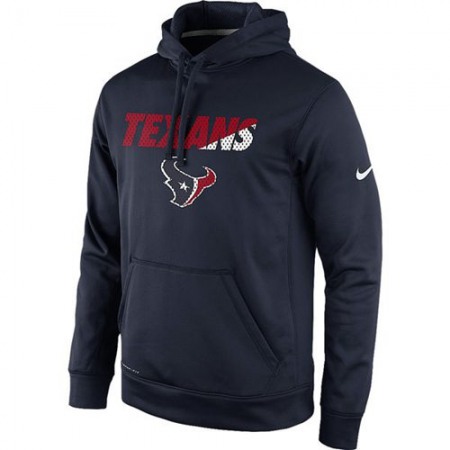 Houston Texans Kick Off Staff Performance Pullover Hoodie Navy
