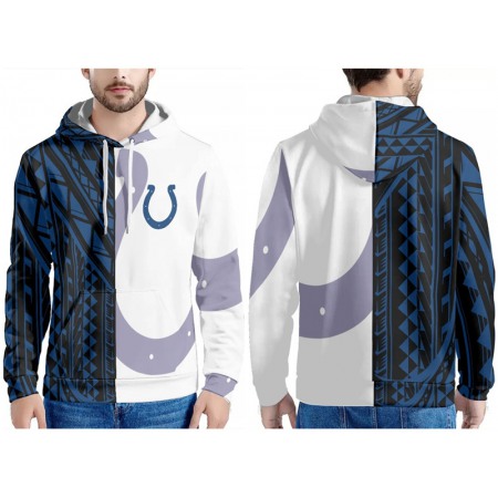 Men's Indianapolis Colts Blue/Black/White Pullover Hoodie