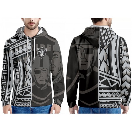 Men's Las Vegas Raiders Black/White Pullover Hoodie