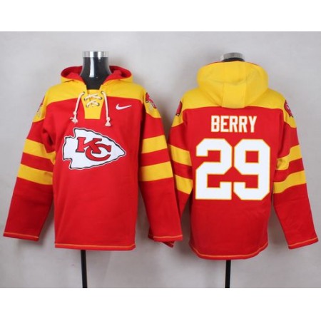 Chiefs #29 Eric Berry Red Player Pullover NFL Hoodie