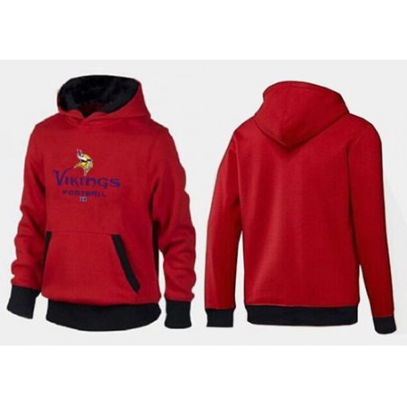 Minnesota Vikings Critical Victory Pullover Hoodie Red & Black