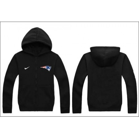 New England Patriots Authentic Logo Hoodie Black