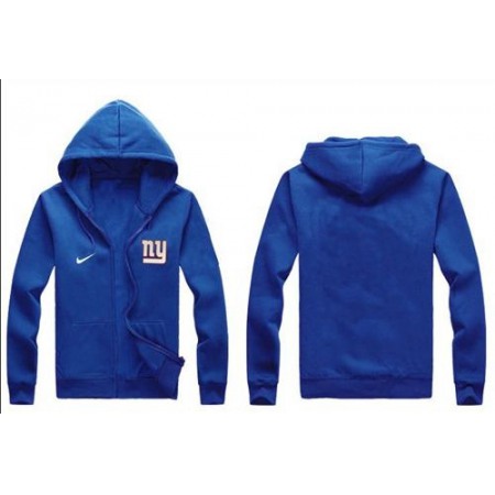 Nike New York Giants Authentic Logo Hoodie Blue