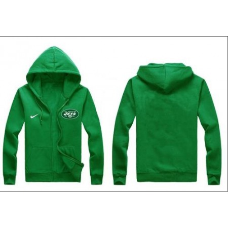 Nike New York Jets Authentic Logo Hoodie Green