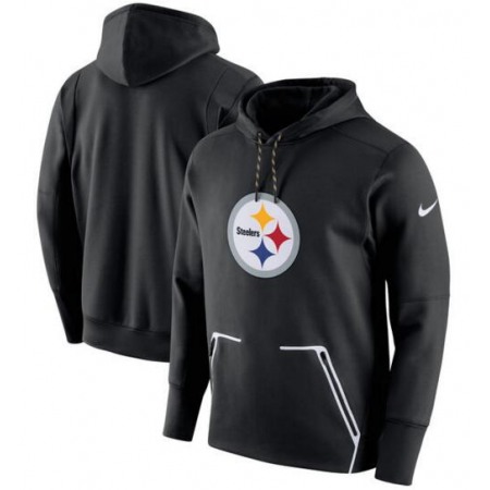 Men's Pittsburgh Steelers Black Champ Drive Vapor Speed Pullover Hoodie