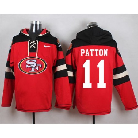 Nike 49ers #11 Quinton Patton Red Player Pullover NFL Hoodie