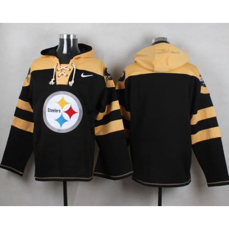 Steelers Blank Black Player Pullover NFL Hoodie