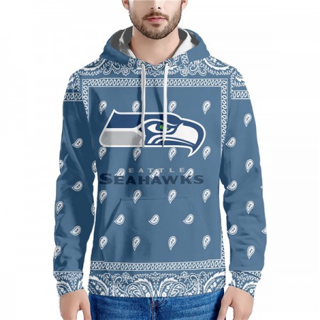 Men's Seattle Seahawks Navy Pullover Hoodie